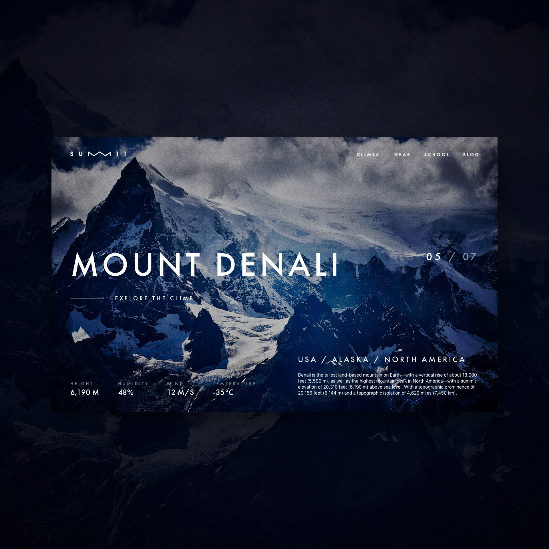 Seven Summits | Website Design